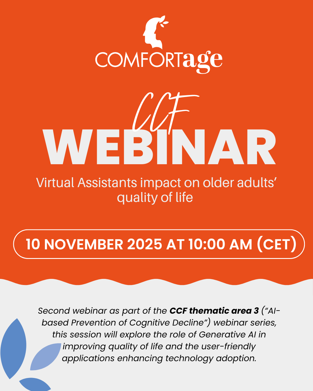 Live webinar: AI-based Prevention of Cognitive Decline